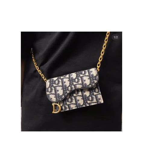 dior saddle flap card holder dior oblique jacquard women|Dior saddle bloom card holder.